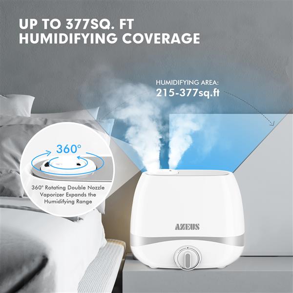 AZEUS 5L Ultrasonic Cool Mist Humidifier BPA Free